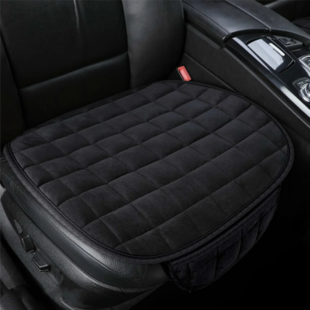 Winter Car Seat Cushion, 50 x 50cm Flocking Cloth Seat Pad with Listed Anti-Slip and Breathable Design in Six Colors for Compatible Vehicle Seats