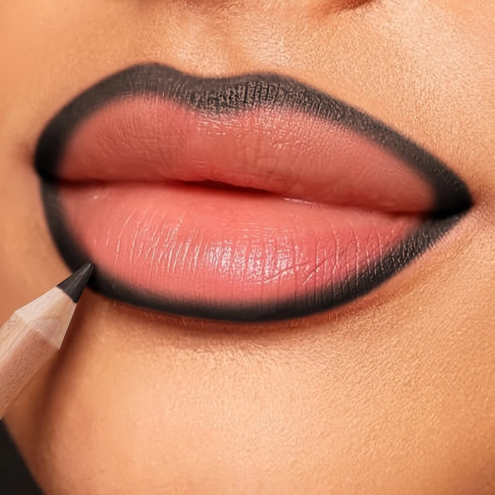 Matte Lip Liner Pencil with Twenty-Four Numbered Shade Choices, Listed Nude Finish Reference for Lip Outline Makeup, Everyday Looks and Personal Beauty Gifts