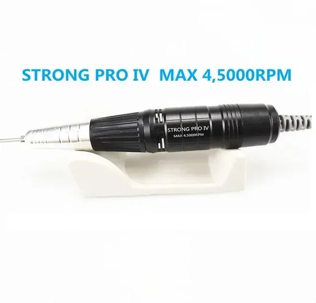 Nail Drill Micromotor Handpiece Options with Listed 2.35mm Bur Size, Twist Tool Exchange and H37LNN, H35SPN or H35SPNN Speed Labels for Manicure Equipment