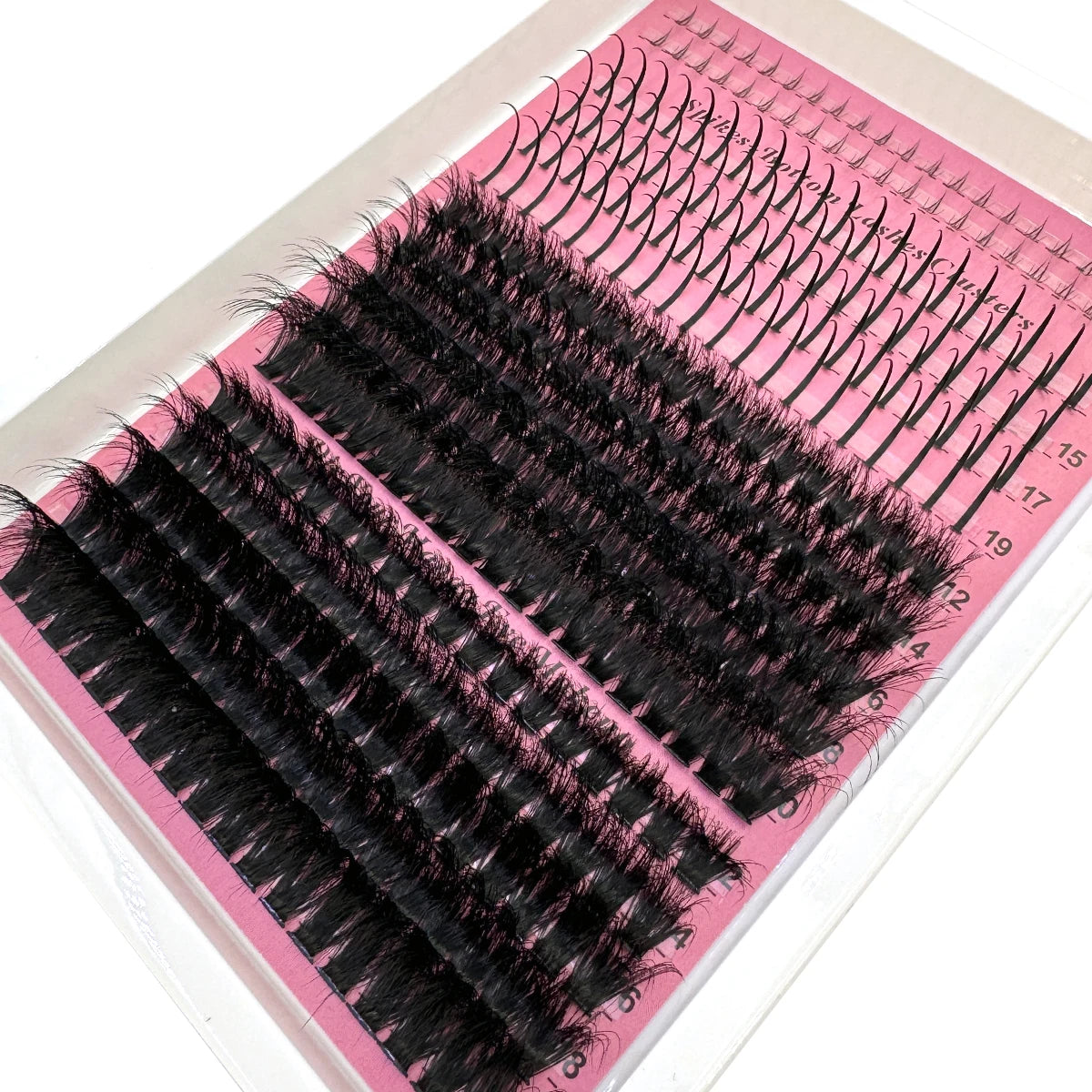 Multi-Row Lash Clusters and Spikes with Manga Style Options, 14, 15, 16 and 30-Row Labels Across 22 Selections for Adult Creative Eye Makeup Looks