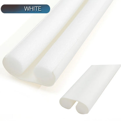 Flexible Door Bottom Sealing Strip in Grey, Black or White, Weatherstrip Guard for Compatible Door Gaps and Everyday Household Draft and Dust Management