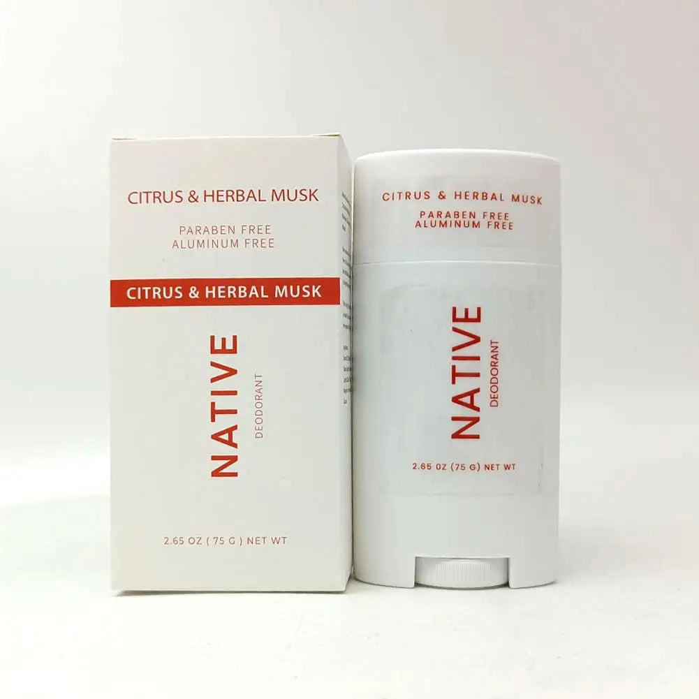 Body Deodorant Stick with Listed 75g Net Content and Twist-Up Solid Format, A to E Scent Option Labels for a Label-Guided Everyday Personal Care Routine