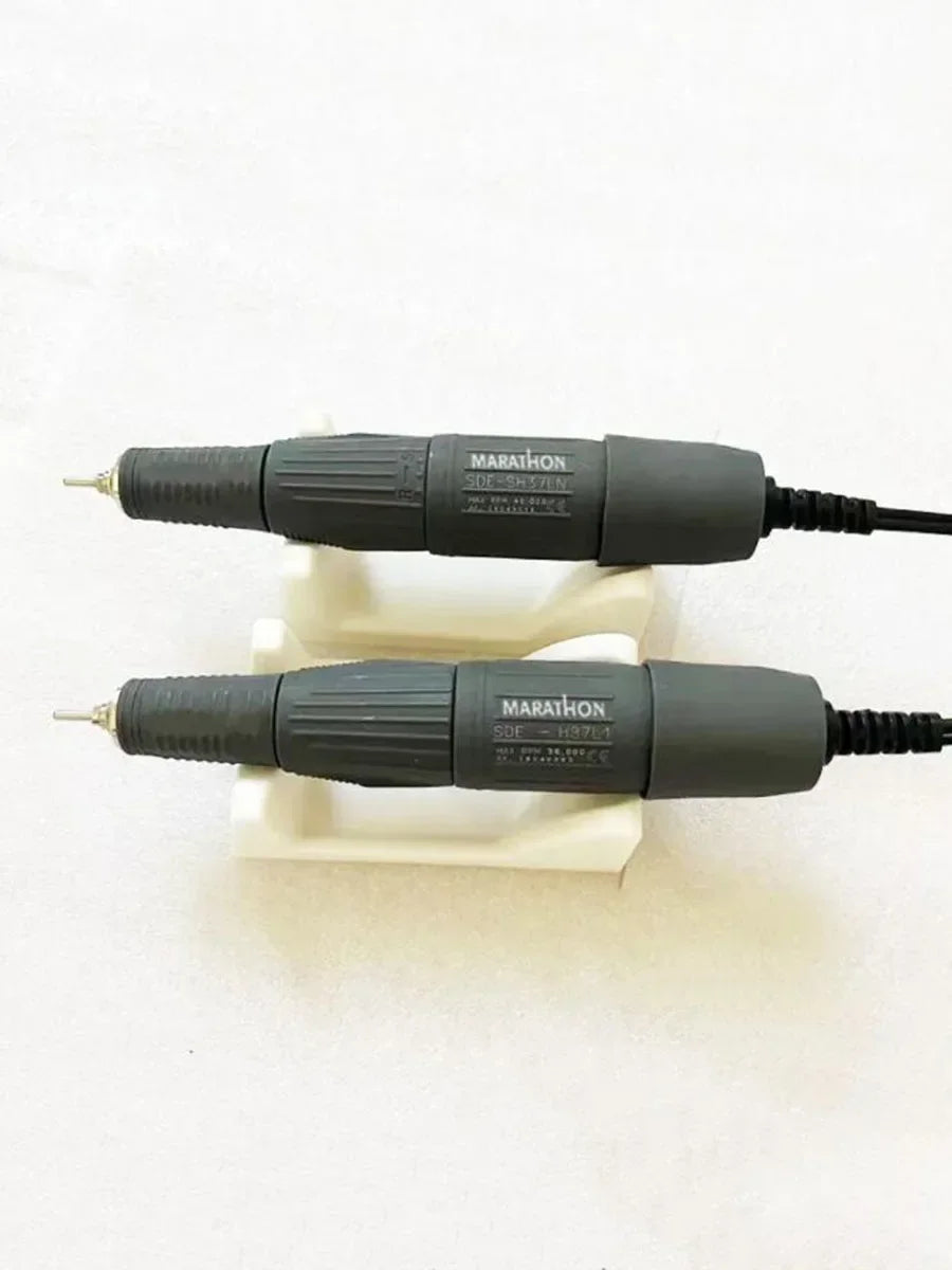 Electric Nail Drill Handpiece for Compatible Manicure Controllers, 2.35mm Bit Size with H37L1 35,000 RPM or H37LN 45,000 RPM Model References