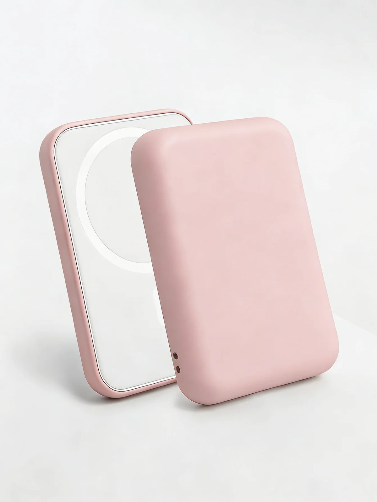 Power Bank Case in Pink Soft TPU, One Accessory Cover Listed for Apple's Original MagSafe Wireless Battery Pack, Color Accent for a Compatible Charging Setup