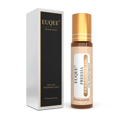 EUQEE Fragrance Oil 10ml with Gift Box, Single Scent Bottle in 36 Options Including Clean Cotton, White Musk, Strawberry, Mango and Coconut Vanilla