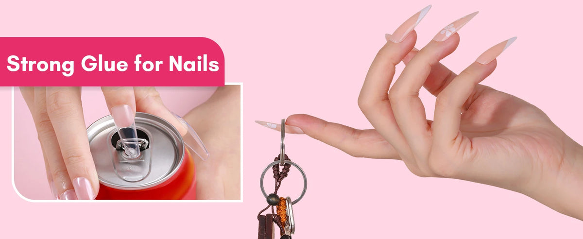 Press-On Nail Glue and Remover Options by Makartt, 10ml, 30ml or 50ml Remover Choices with Separate Liquid Adhesive Packs and Solid UV-Cured Gel Selection
