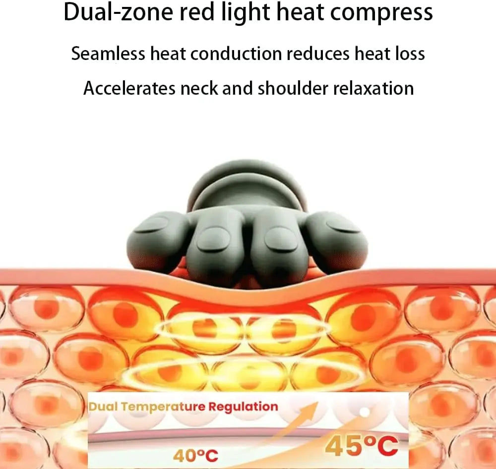 Wireless Neck and Back Massager with Heat, Battery-Powered 4D Shiatsu-Style Kneading Device in Green Silver Switch Option for Adult Relaxation Routines