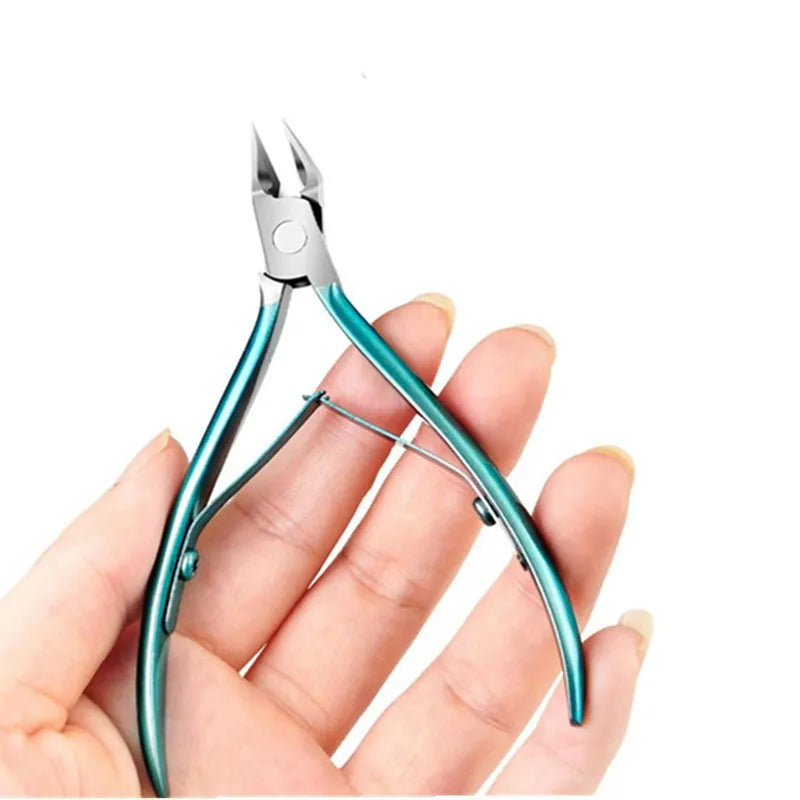 Toenail Nipper, Manual Pedicure Tool with Stainless Steel Reference in Blue, Black or Silver Color and Selected Lifter Sets for Adult Personal Nail Grooming