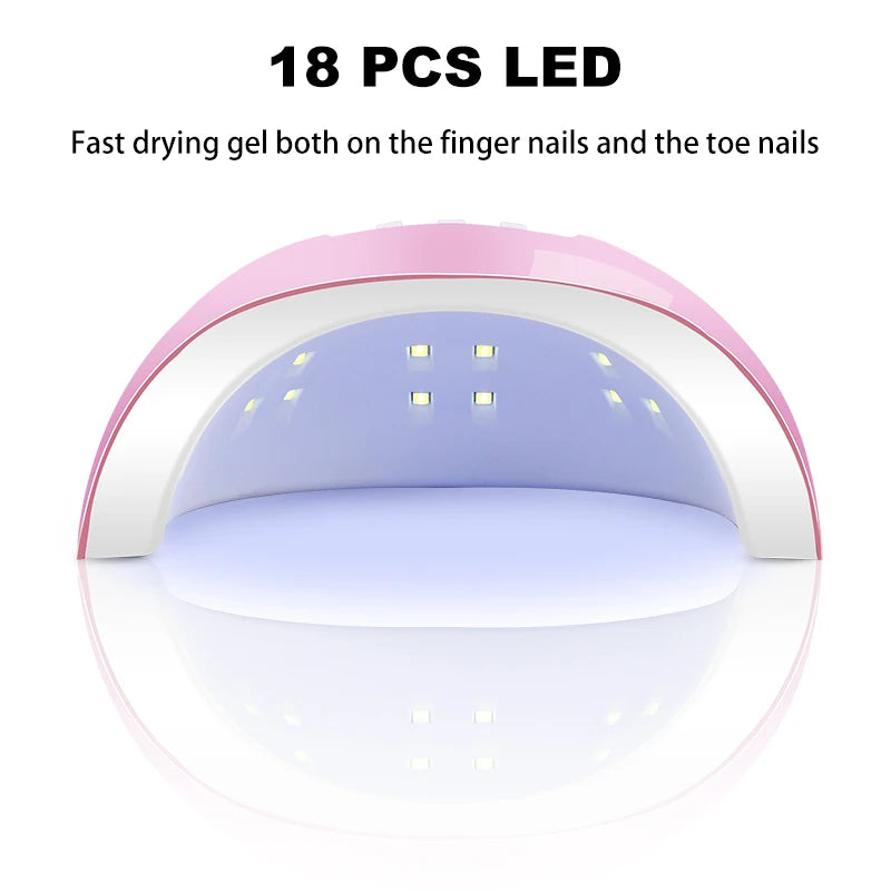 LNWPYH Gel Nail Polish Kit with Listed 10 Polish Colors, Four Extension Gel Colors, Base and Top Coats, UV LED Lamp and Electric Drill Reference for Adult Manicures
