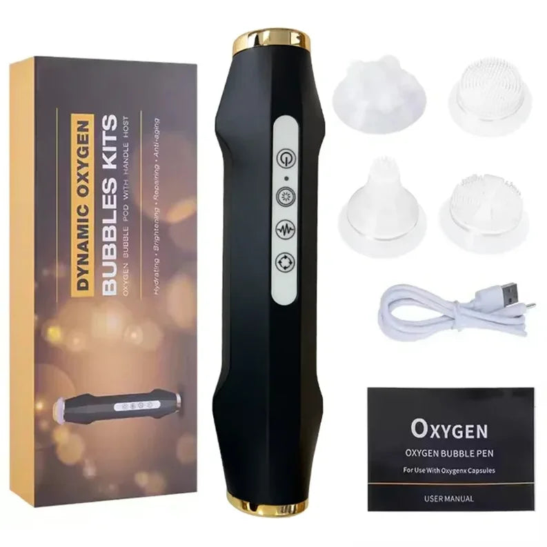 Facial CO2 Bubble Spa Options with Type1-Type7 Capsule, Serum and Gel References, Separate Beauty Machine and Machine NO BOX Selections