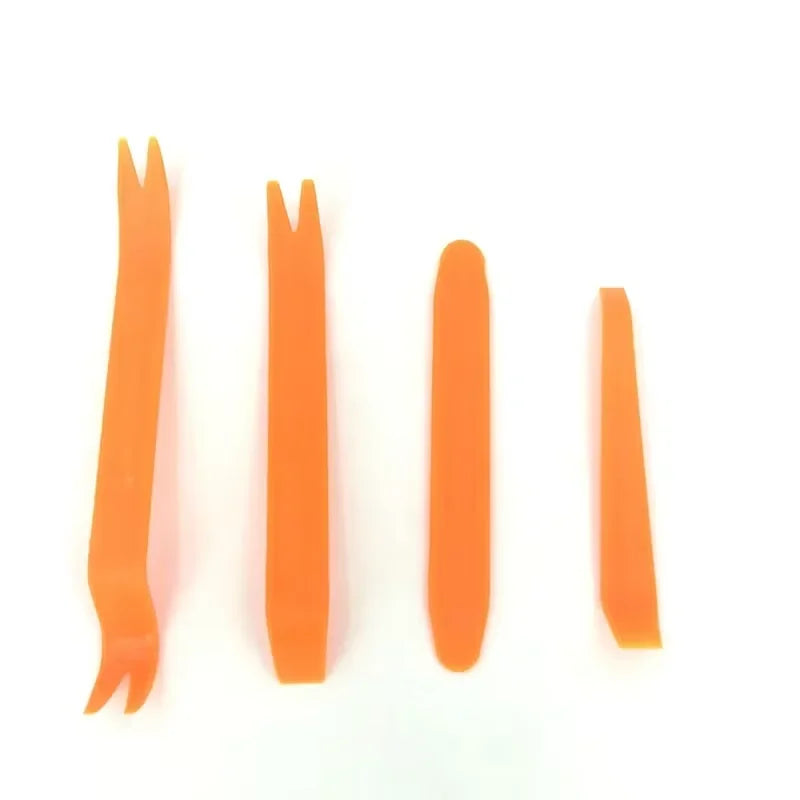 Automotive Plastic Trim Removal Tools, Manual Pry Tool Selection for Compatible Door Panels, Dashboard Trim and Moldings with Four or Five-Piece Options