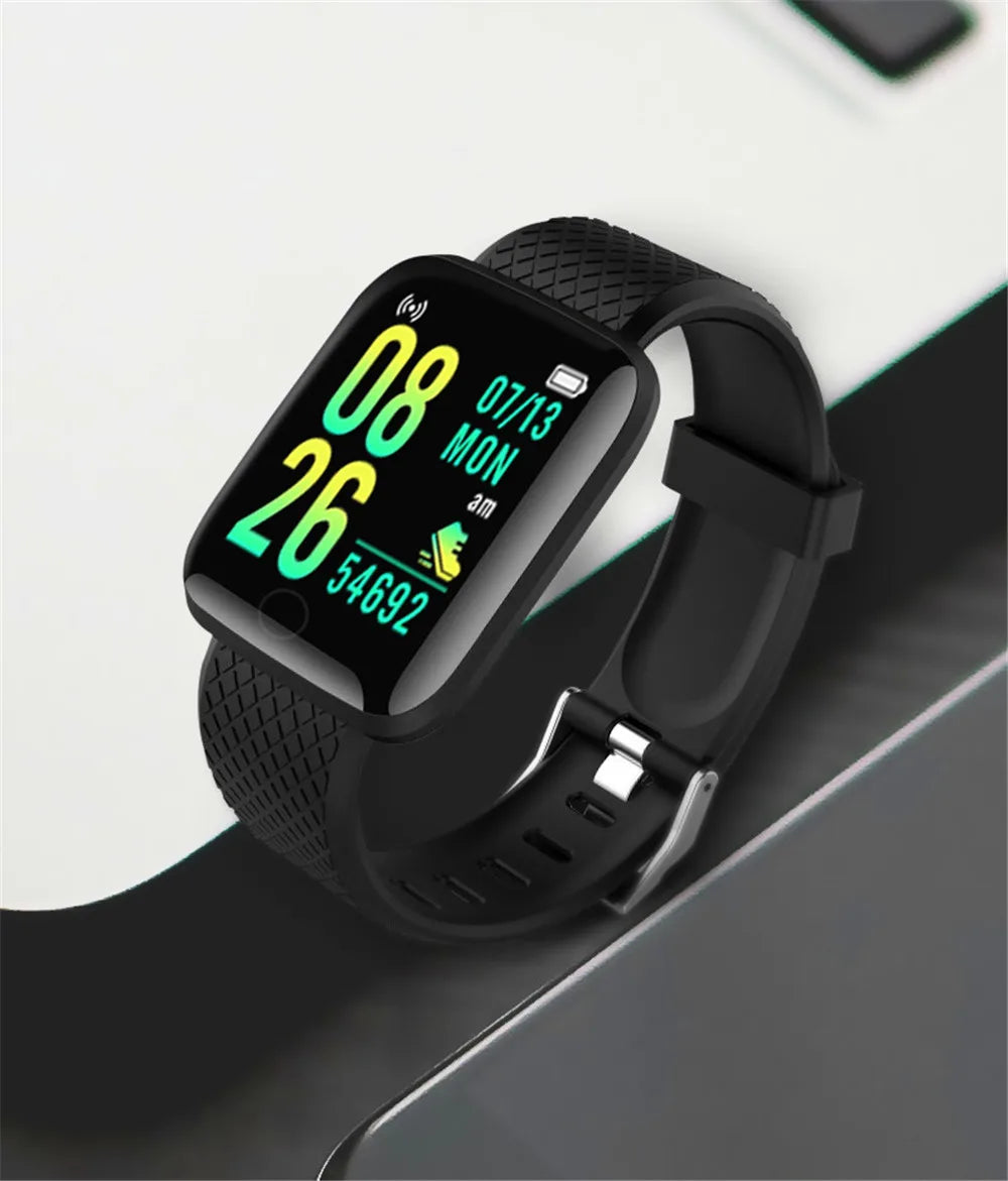 Y68 and 116Plus Fitness Smart Watch with Silicone Wristband, Circular Touch-Button Control and App Setup, Everyday Activity Tracking and Message Reminder References
