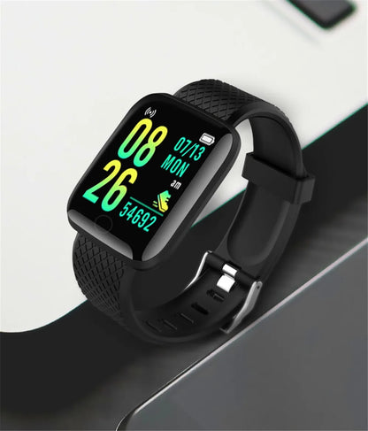 Y68 and 116Plus Fitness Smart Watch with Silicone Wristband, Circular Touch-Button Control and App Setup, Everyday Activity Tracking and Message Reminder References