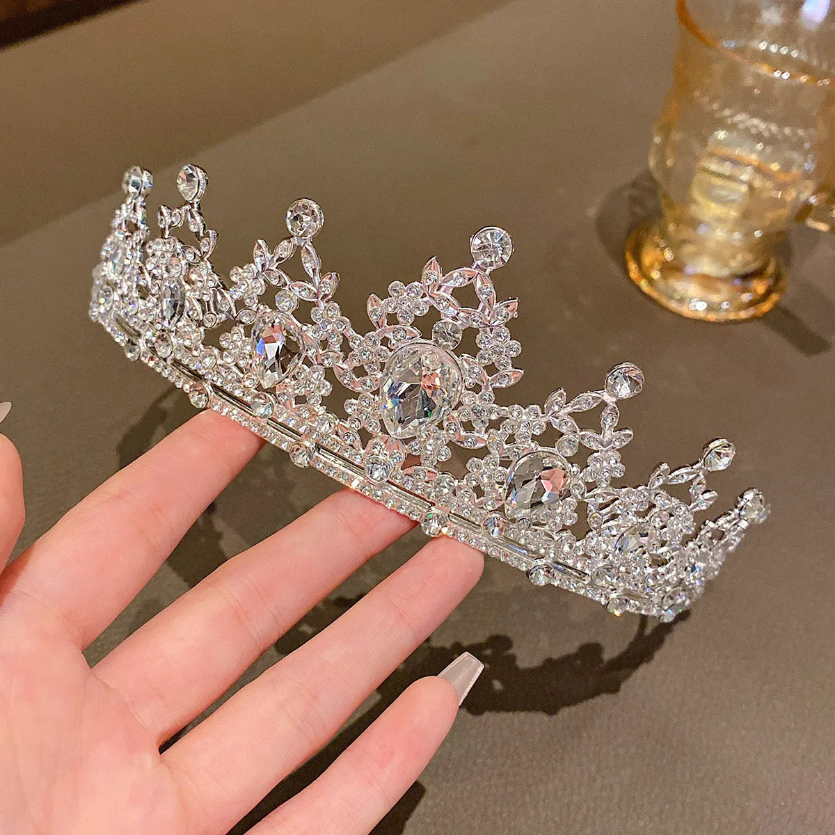 Birthday Crown Headband, Single-Piece Large Crown Hair Accessory with Eleven Style Options for Party Outfits, Celebration Photos and Stage Performances