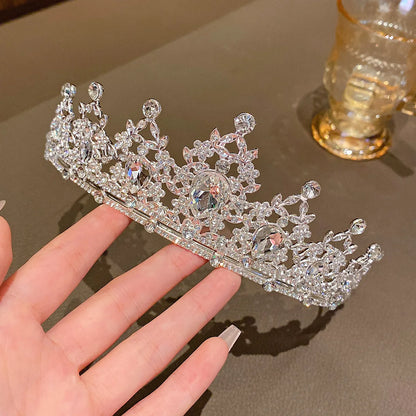 Birthday Crown Headband, Single-Piece Large Crown Hair Accessory with Eleven Style Options for Party Outfits, Celebration Photos and Stage Performances
