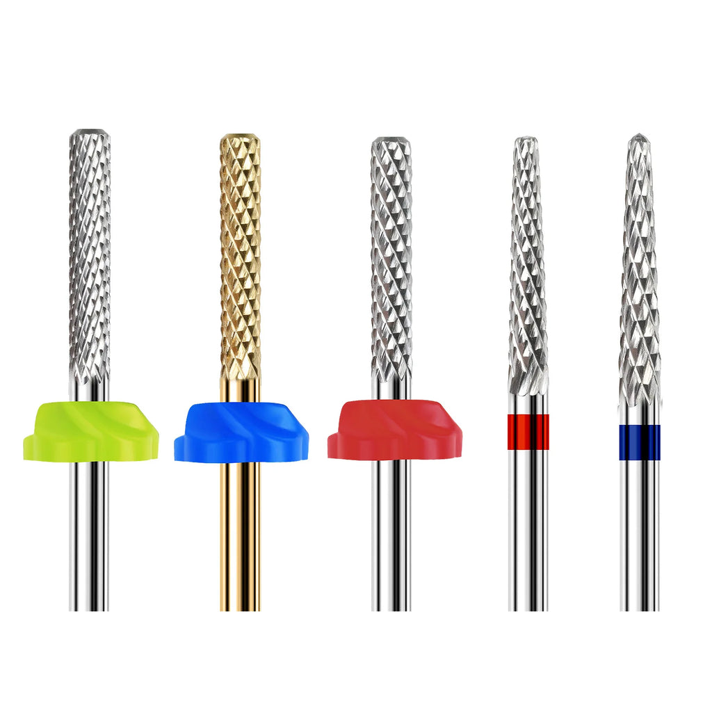 Tapered Nail Drill Bit for Professional Acrylic and Gel Filing, Single 05M or 04F Selection with Listed 3/32-Inch Shank for Compatible Electric Nail Files