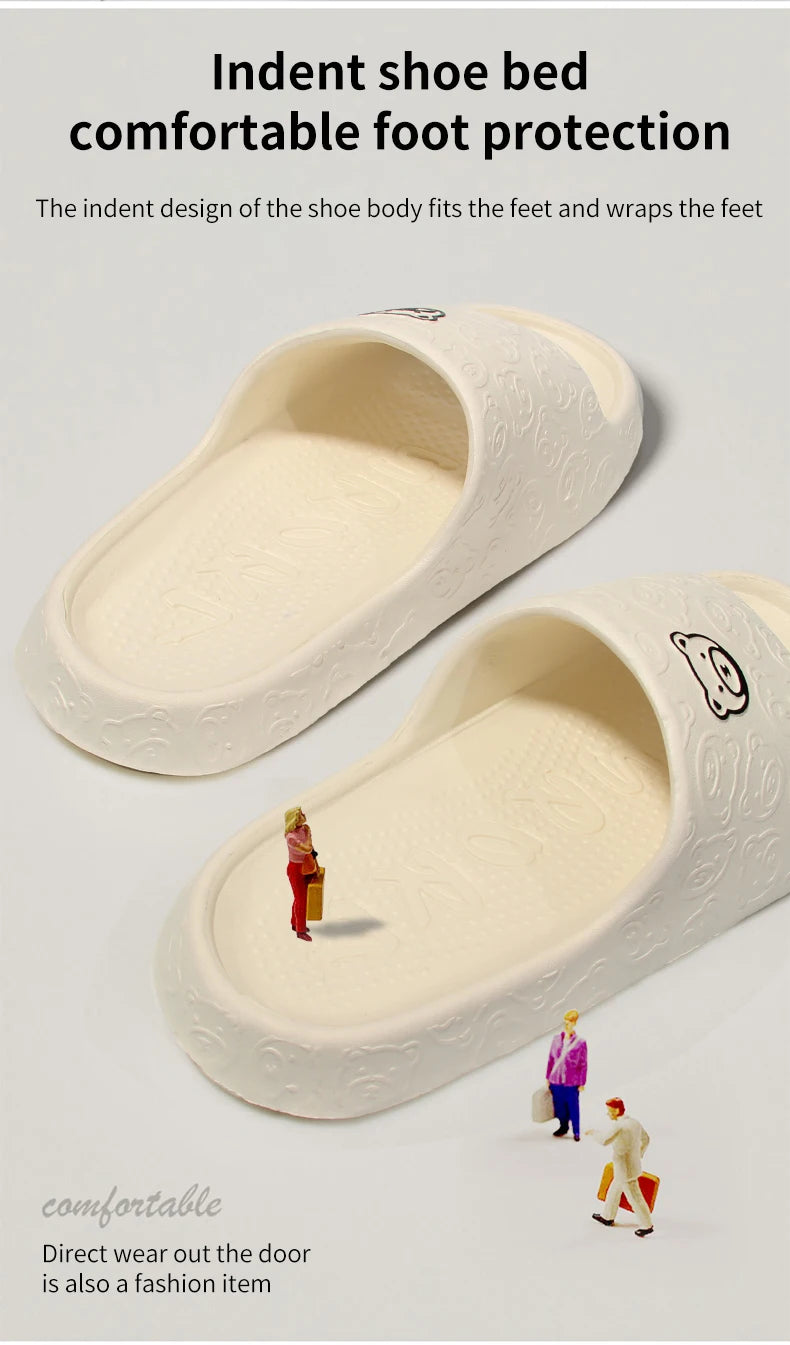 Women's EVA Slippers in Six Colors for Indoor Home and Casual Outdoor Summer Wear, House Sandals with Paired Size Options from 36-37 to 44-45