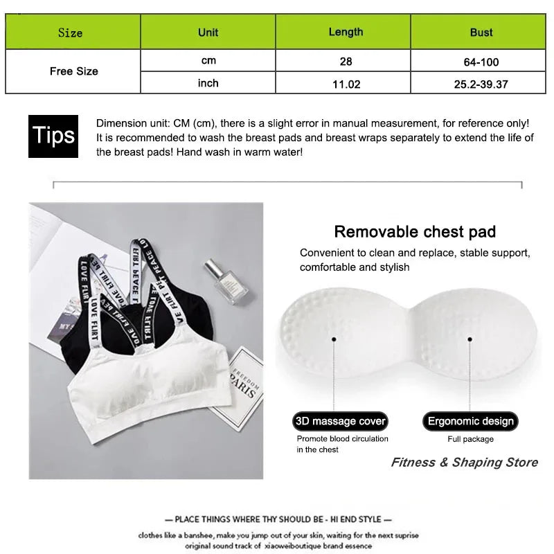 Longline Sports Bra with Crisscross Back Straps for Women, Nylon One-Size Activewear Top in Black or White 7008 and 7009 Options for Yoga and Pilates