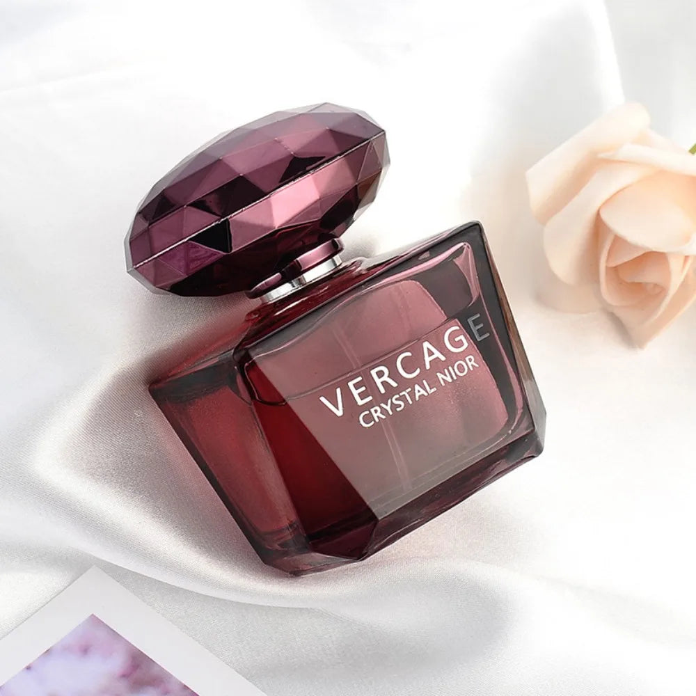 Womens Floral Perfume Spray with Crystal Diamond Style Bottle Reference, Pink, Red and Sugar Dust 50ml Labels Plus Two Option for Personal Fragrance and Gifts