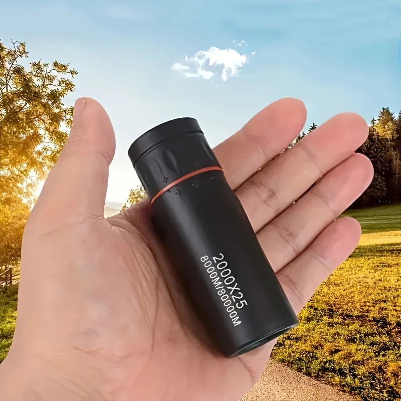 Compact Monocular Telescope for Bird Watching, Travel, Hiking and Concert Viewing, Portable Single-Eyepiece Scope with Standard or Phone Clip Selection