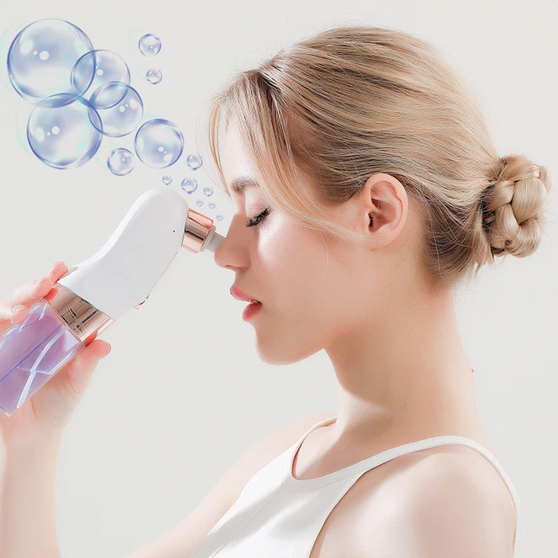 Facial Pore Cleaner with USB Charging and Five Listed Probes, Portable White Skincare Device for Adult At-Home Beauty and Personal Care Routines