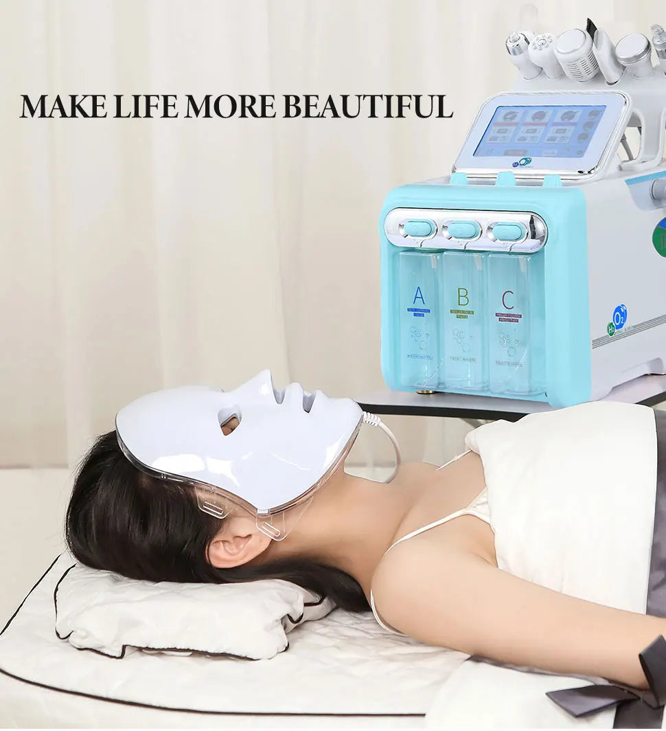 Hydro Facial Beauty Machine with Seven-in-One Title Reference and US Power Source Selection for Cosmetic Equipment and Accessory Compatibility Review