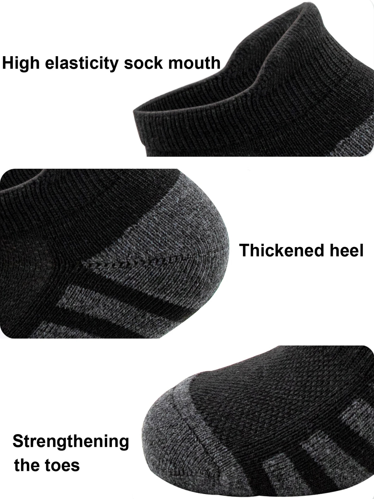 Cushioned Ankle Running Socks with Low-Cut Tab Design, Polyester Athletic Multipacks in 6, 12, 24 or 30 Pairs for Men's and Women's Workouts and Daily Wear