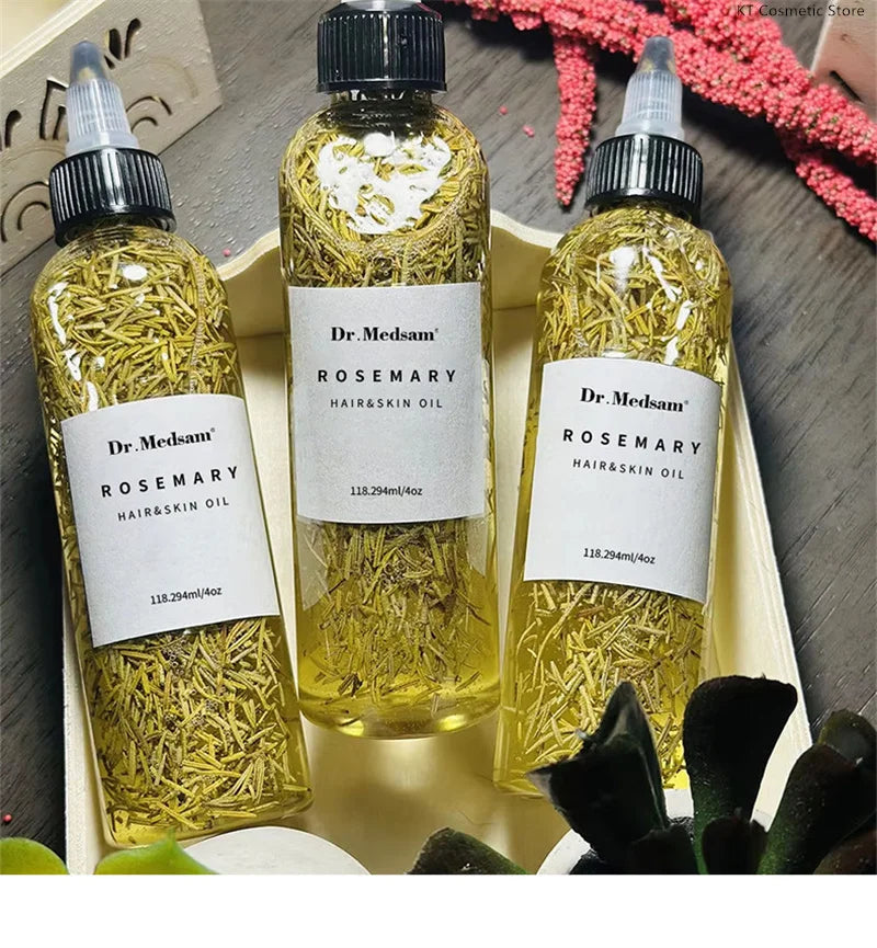 Rosemary Extract Hair Serum, 100ml Cosmetic Scalp and Hair Care with Listed Biotin, Vitamin B5, Coconut and Grape Seed Oils for Men and Women