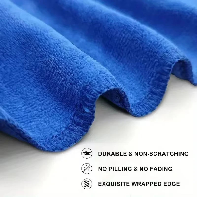 30 x 30 cm Microfiber Cleaning Cloths, Reusable Washable Towels in 1, 5, 10, 50 or 100-Piece Options for Compatible Car Windows and Household Surfaces