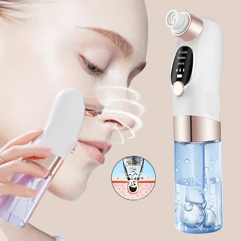Facial Pore Cleaner with USB Charging and Five Listed Probes, Portable White Skincare Device for Adult At-Home Beauty and Personal Care Routines