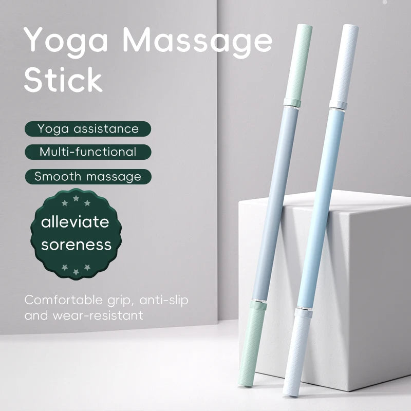 Massage Rod Roller Stick with Compact Design Reference for Adult Leg, Arm and Shoulder Massage Routines, Fifteen Color-Labeled Personal Care Options