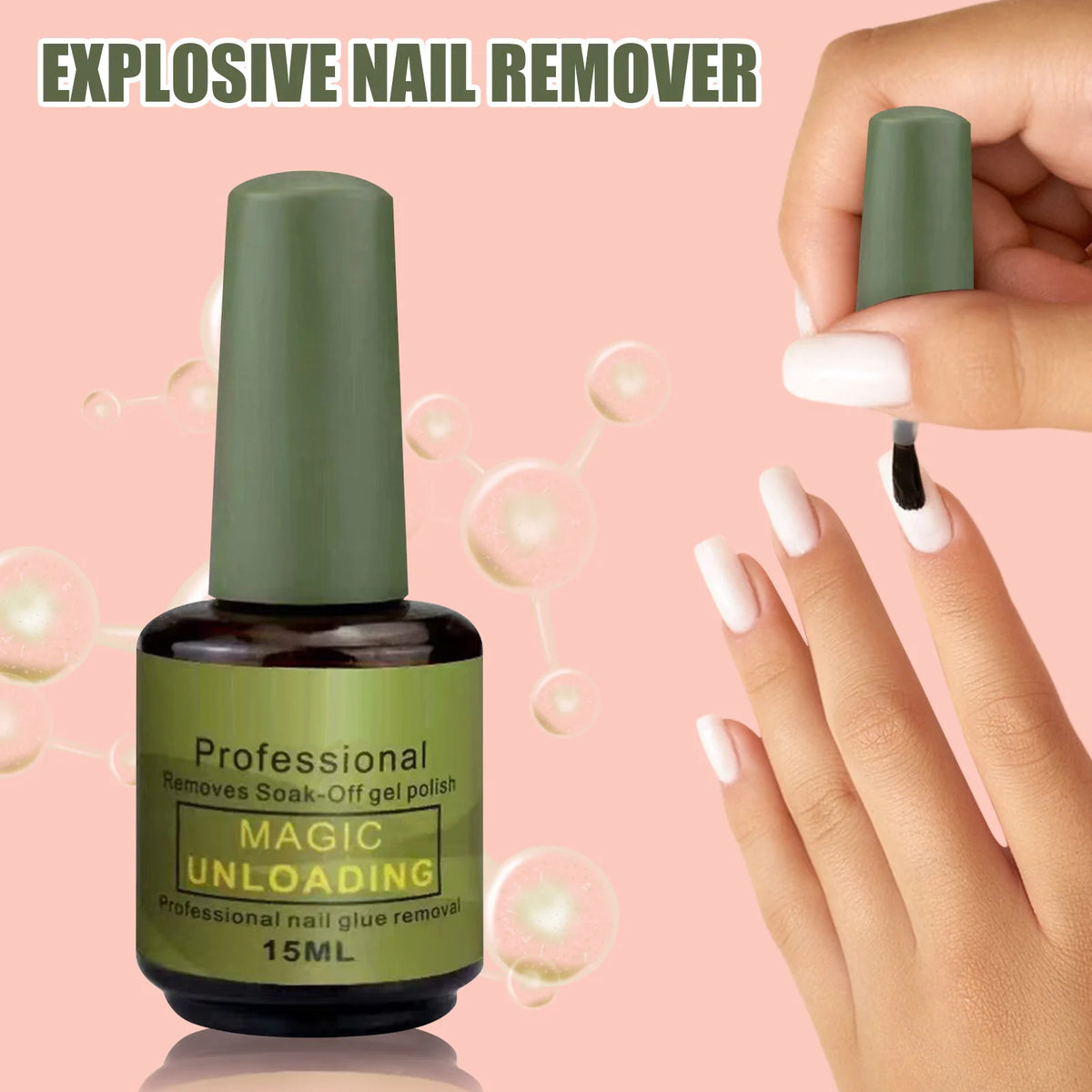 Brush-On Gel Nail Polish Remover with Listed 15ml Content and Single-Bottle Package Reference, Nine Coded Options for Adult Manicure Removal Routines