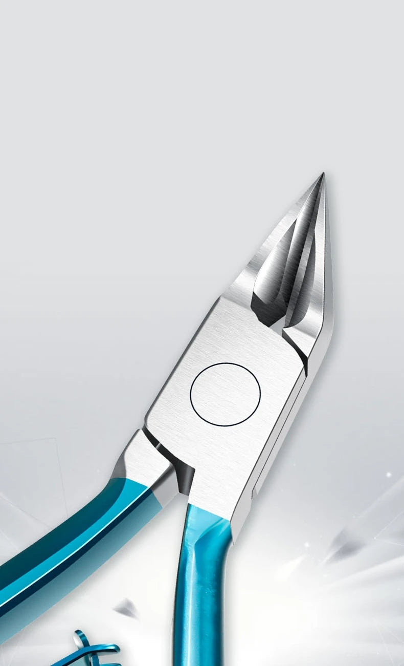Toenail Nipper, Manual Pedicure Tool with Stainless Steel Reference in Blue, Black or Silver Color and Selected Lifter Sets for Adult Personal Nail Grooming