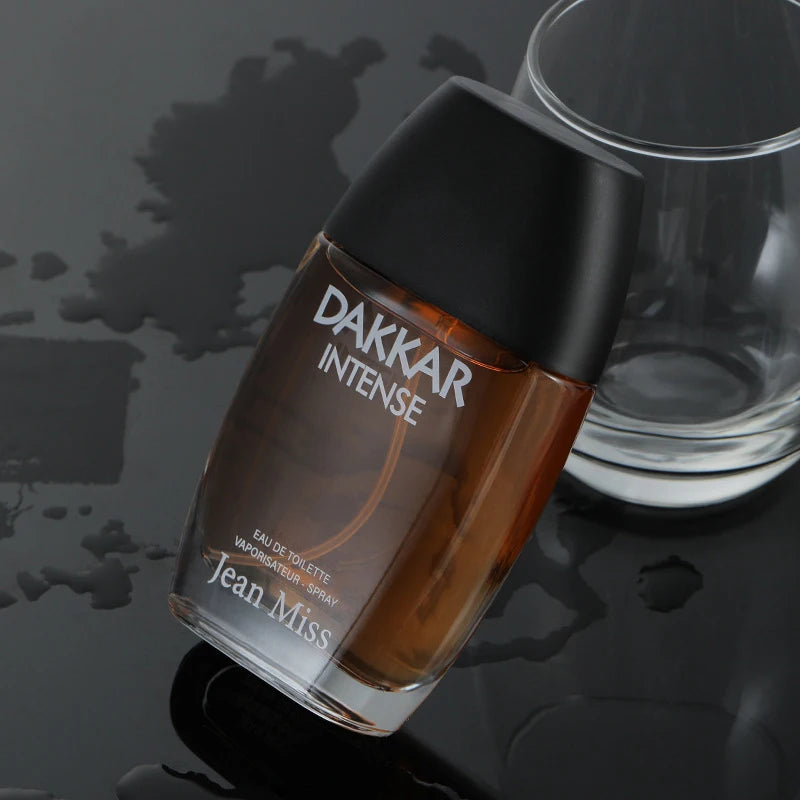 Men's Woody Perfume with Black and Yellow Dhaka 90ml Options, Listed Tea and Sandalwood Profile plus Separate Set and Two-Piece Selection Labels for Fragrance Gifts