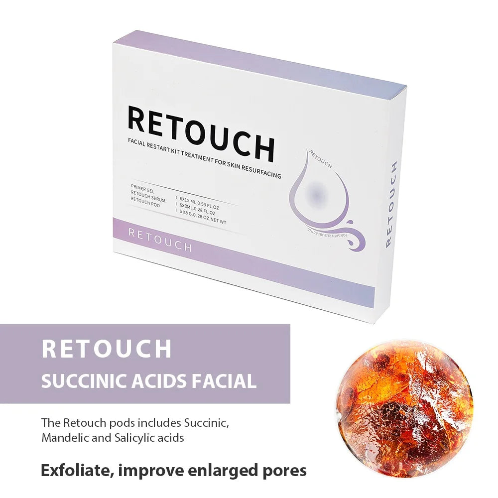 Glam Facial Pod and Capsule Gel Options for Compatible Aqua Bubble Devices, Seven Numbered Type Selections and a Separate Facial CO2 Machine Option