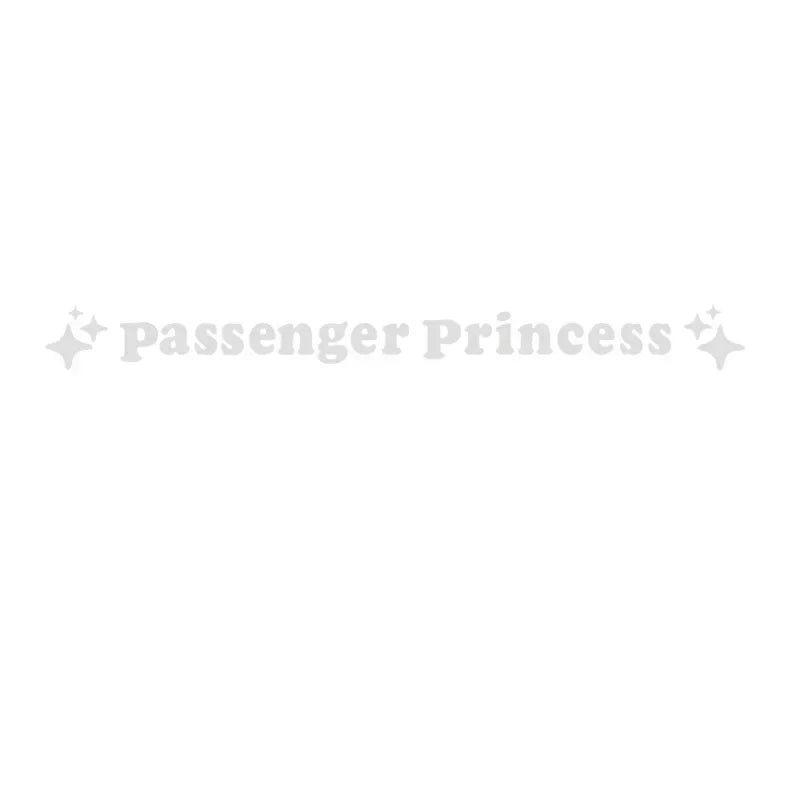 Passenger Princess Mirror Decal Stickers in Eight Colors, Two-Piece PVC Vehicle Decoration Set with Star Styling Reference and Listed 12.5 x 1.18cm Size