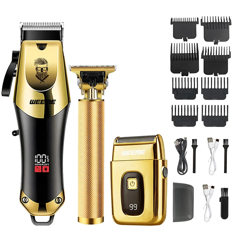 Vintage Rechargeable Hair Trimmer for Men's Hair and Beard Grooming, T9 Listing Reference with Twelve Coded Model Choices for Everyday Personal Care