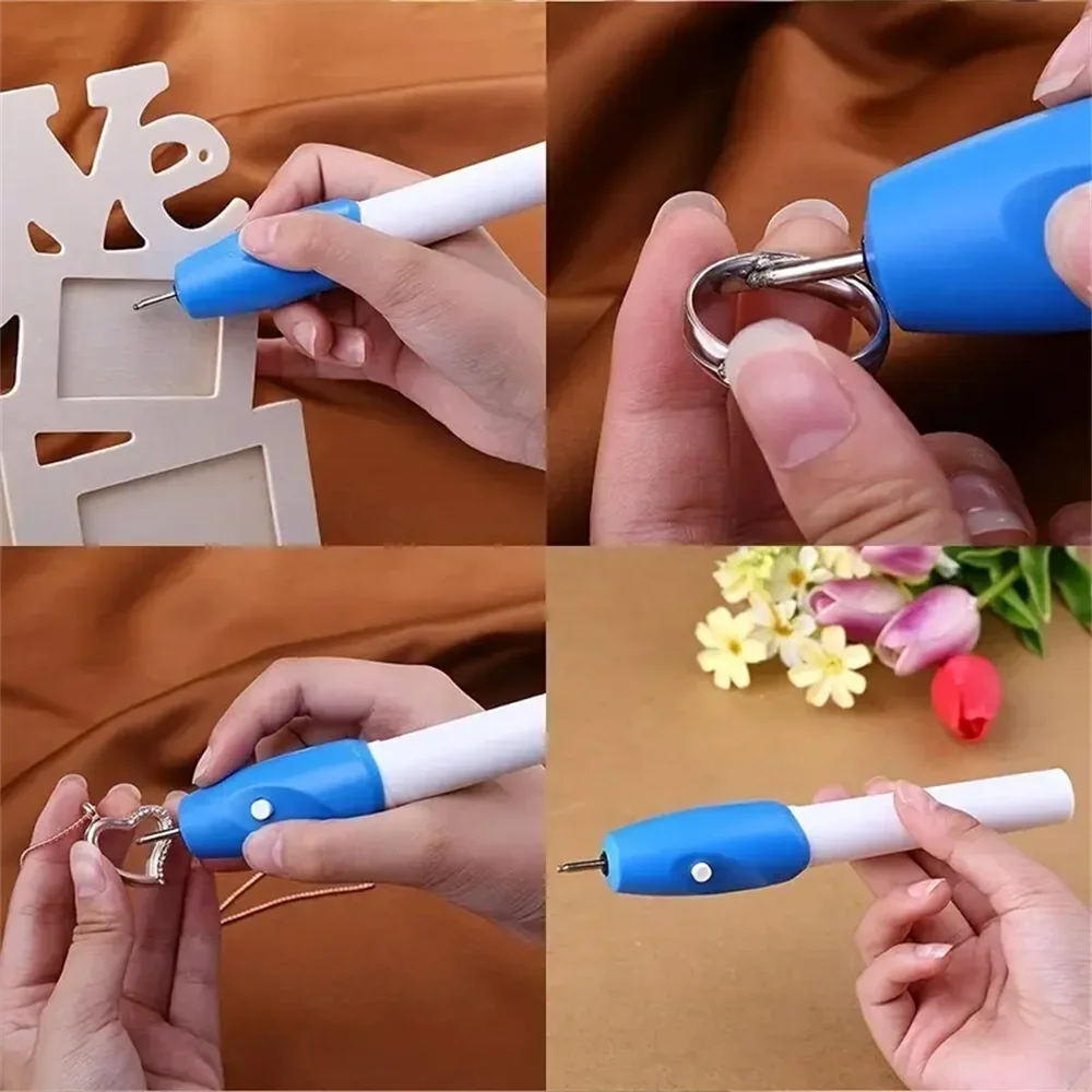 Wireless Engraving Pen, Mini Electric Engraver Tool with Precision Tip for Metal, Glass, Wood and Plastic, Portable Etching Pen for DIY Crafts, Jewelry, Gifts and Name Writing