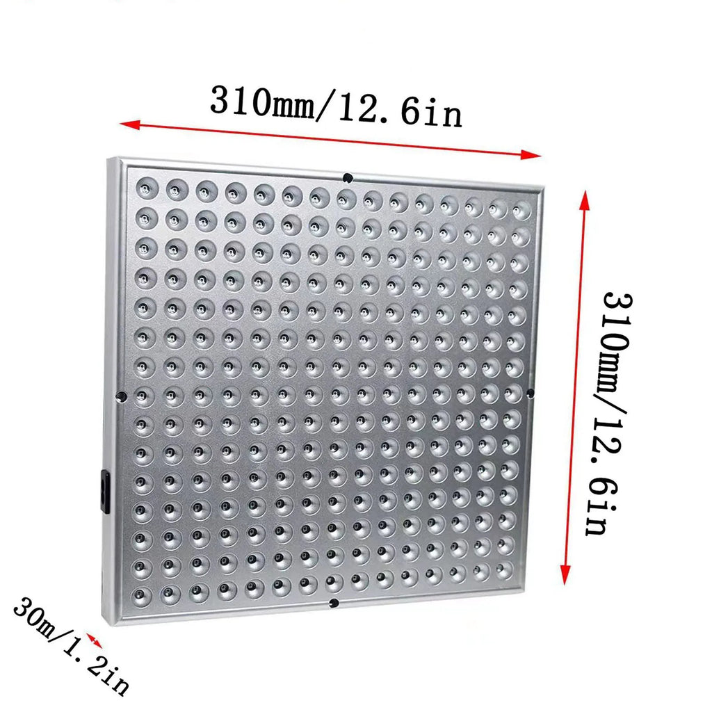 Red LED Light Panel with Listed 45W Power and 660nm 850nm Wavelengths, Combination Home Beauty Lamp with US or EU Plug Options for Manual-Guided Use