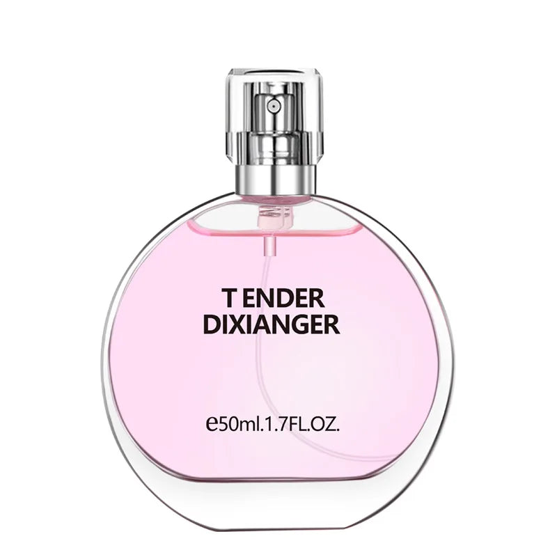 Women's Musk Perfume Spray with Jasmine and Fruity Scent References, Pink or Orange 45ml and Six 50ml Option Labels for Personal Fragrance and Gifts