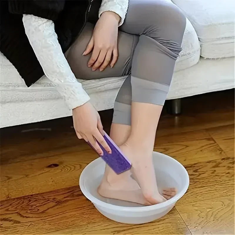 Double Sided Pumice Stone Foot Exfoliator with Coarse and Moderate Surfaces, Listed Glass Pumice Material and 1 or 2 Piece Options for Home Pedicures