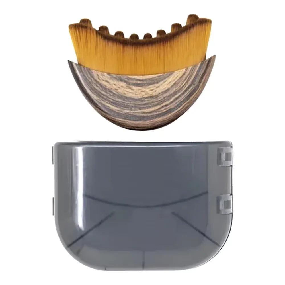 Facial Massage Brush with Contoured Design and Listed Soft Bristles, One or Two-Piece Options for Face, Chin and Jawline Personal Skincare Accessories