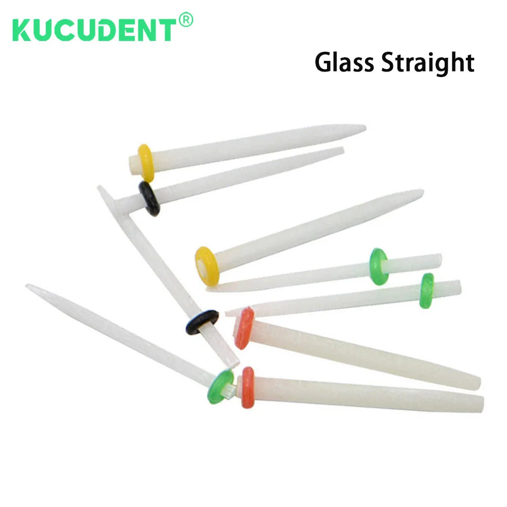 Dental Fiber Post Assortment, 200 Pieces per Box with Glass Straight and Quartz Screw Styles in Listed 1.2, 1.4, 1.6 and 1.8mm Sizes for Professional Selection