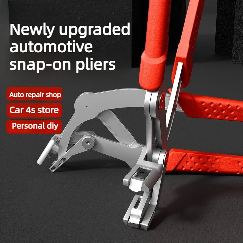 Car Clip Removal Pliers with Spring-Assisted Lever, Four-Point Support and Stainless Steel Construction for Compatible Door Panel Fasteners and Interior Trim