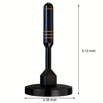 Portable HDTV Antenna with Signal Booster and Listed Built-In Filter, Television Reception Accessory for Compatible Home TV Setups and Flexible Placement