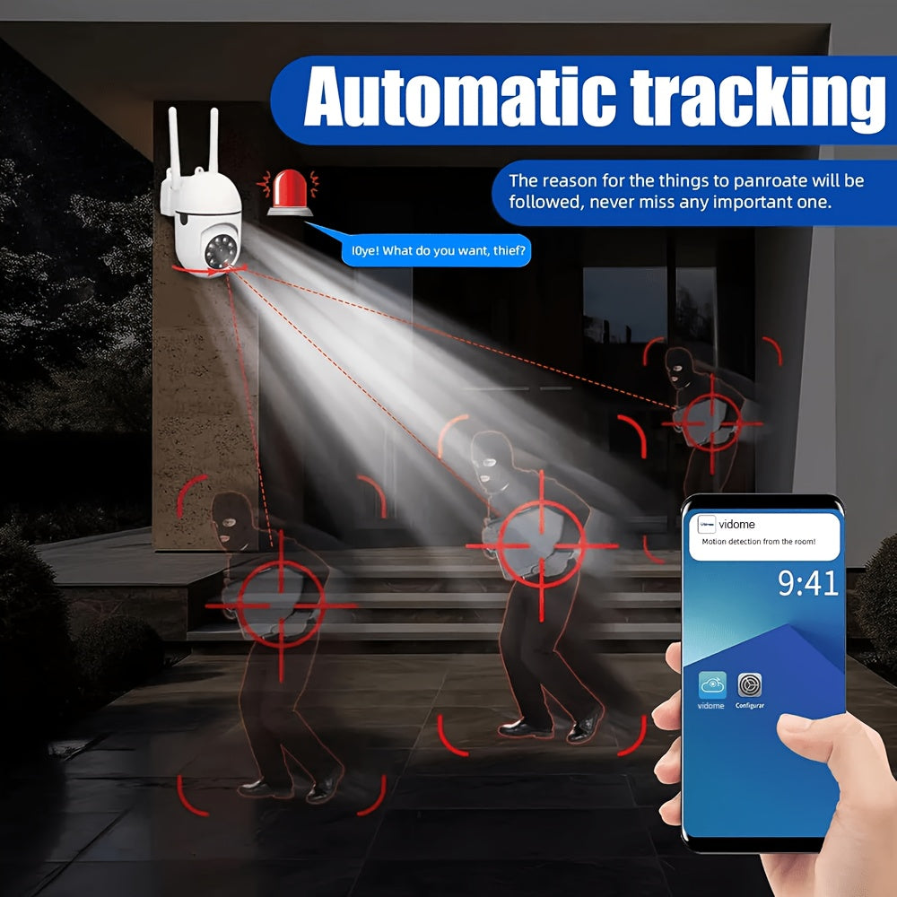 Motion-Tracking Indoor Camera 4-Pack with Listed 3MP Video, 2.4GHz Single-Band WiFi, Pan-Tilt Design, Full-Color Night Vision, Auto Alerts and Two-Way Audio