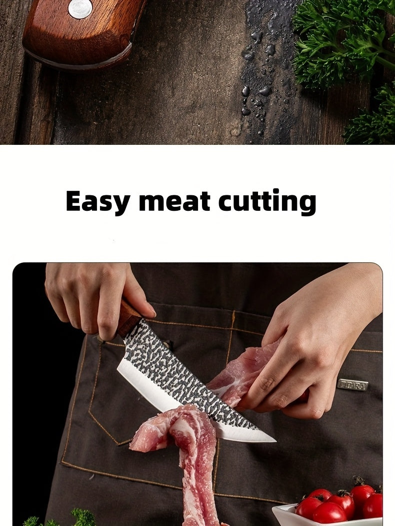 Hammered Boning Knife for Home Cooking, Forged Kitchen Cutlery with Listed 6-Inch Option for Meat Preparation and Practical Cook Gift Ideas