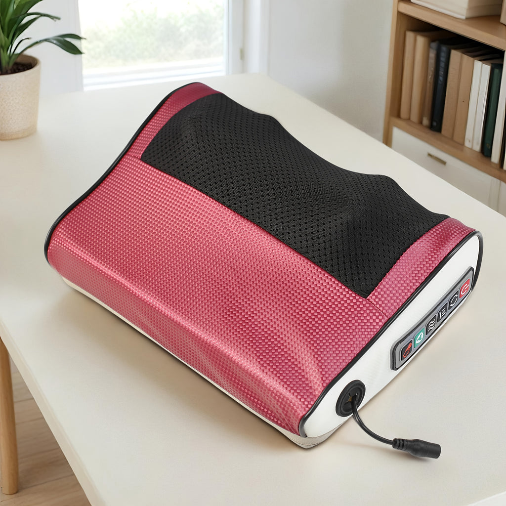 Kneading Neck and Shoulder Massager, Electric Personal-Care Device for Back and Foot Massage, Everyday Home Massage Gift for Men, Women and Parents