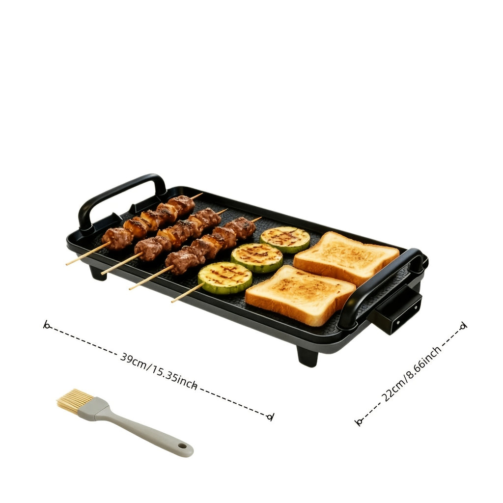 Nonstick Electric Griddle for Home Breakfast Preparation, Listed Black Cooking Appliance with 15.35 x 8.66 or 22.83 x 10.24 Inch Model Options for Everyday Meals
