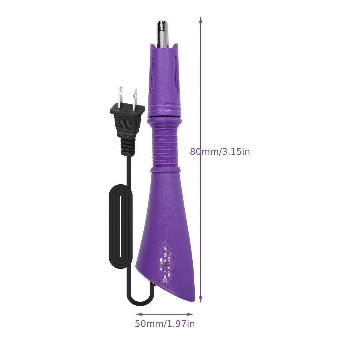 Rhinestone Hotfix Wand for Fabric Crafts, Hot Fix Applicator Tool Kit in Purple or Pink for Compatible Textile Embellishment and DIY Gift Projects